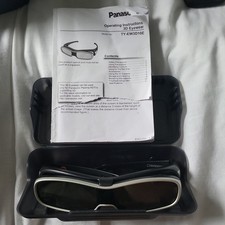 Panasonic TY-EW3D10E 3D Glasses Black & Silver with Case 