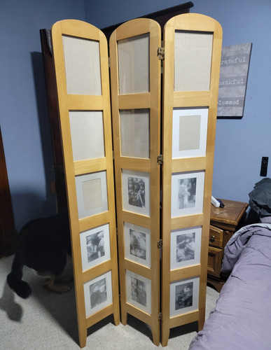 Panel wooden freestanding - 3-panel,