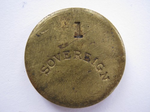Brass weight for - , 1