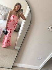 Jarlo pink floral maxi dress size 6 stunning worn once