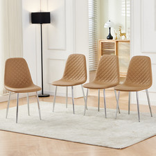 2/4/6 Dining Chairs Velvet PU