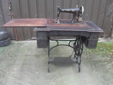 Vintage Metal Cast Frame Legs Table Base Vibra Sewing Machine