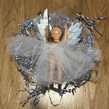 Vintage 1950s Dibro Fairy  Christmas tree Fairy moving arms 