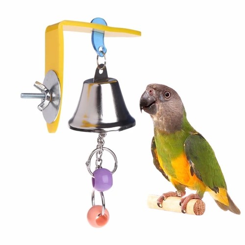1pc hanging parrot bell toys - hanging,