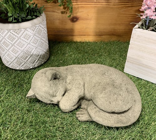 Stone garden lying sleeping - stone,