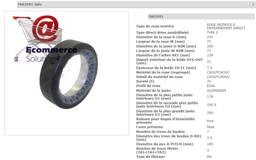 Drive wheel rubber - wheel,