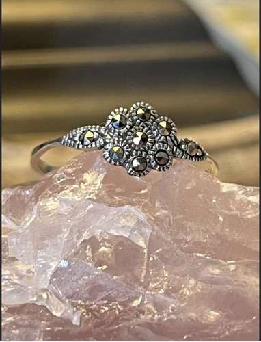 Sterling silver flower ring - flower,