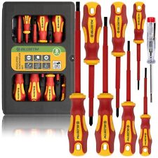 BLOSTM Insulated Screwdriver Set 8pcs VDE 1000V Electrical Magnetic Tips