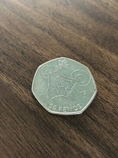 London Olympics 2012 50p Coins - Weightlifting