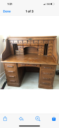 Antique oak roll top - oak,