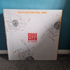 Belize 10 Light Ceiling Fitting-Chrome (Home By ARGOS)