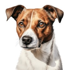 Jack Russel Style Dog Portrait