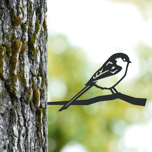 Long tailed tit steel - long-tailed, tree