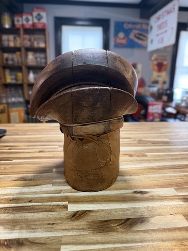 Antique wooden hat block - antique,