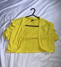 SHEIN Yellow Cropped Bolero