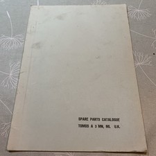 TOMOS A 3 MN ML UK SPARE PARTS CATALOGUE 1987
