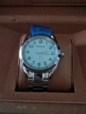 HELMA DH Sky Blue  FACED WATCH  Beautiful  Watch *Brand New In A Box
