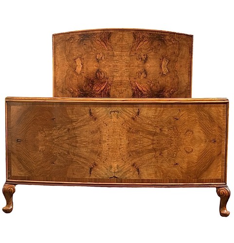 Art deco figured walnut double - art,