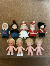 Lot Of Pee Wee Collectable 9 Small Dolls-1960’s Era.