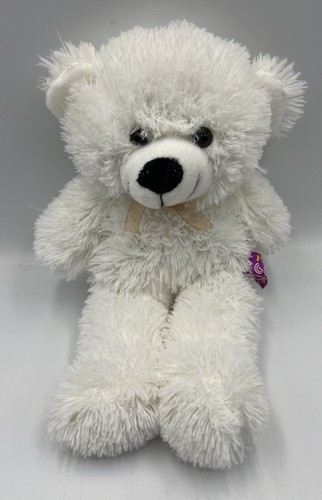 White teddy bear - white,