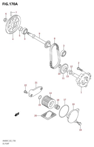Suzuki genuine nut gsr600 - genuine,
