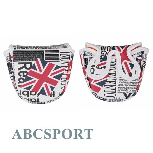 Newspaper print golf mallet - print,