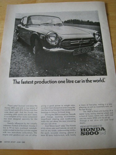 Honda s800 real - s800,