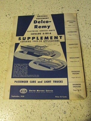 1949 1950 delco - 1949-1950, remy