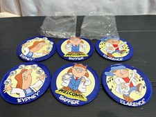 Tetley Tea Folk Metal & Cork Coasters - Sydney & Gaffer & Clarance
