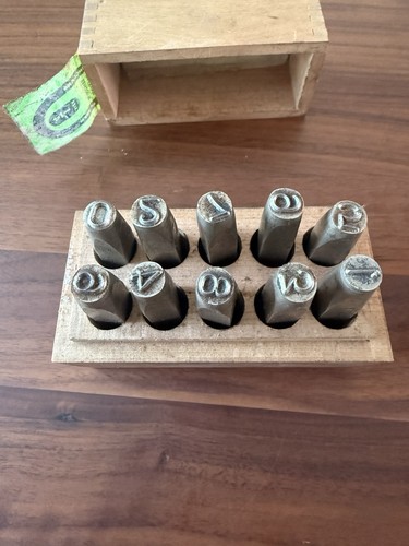 Metal number stamps 9mm - stamps, by