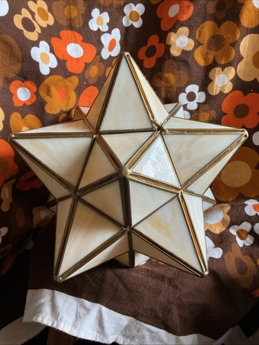 Vintage moravian star - star, pendant