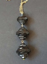 VINTAGE ANTIQUE WHITBY JET