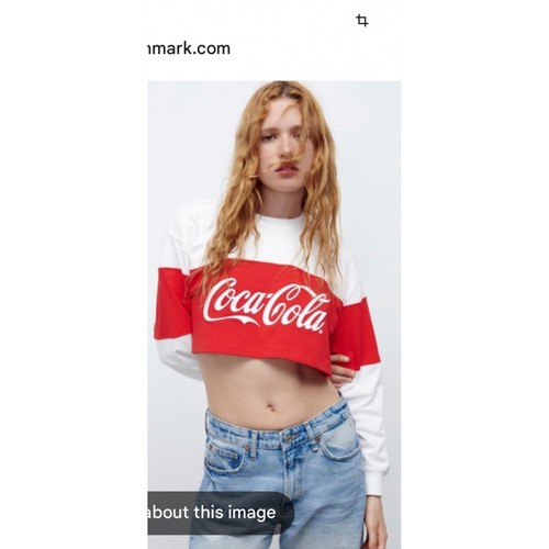 Zara coca cola cropped - zara, coca-cola