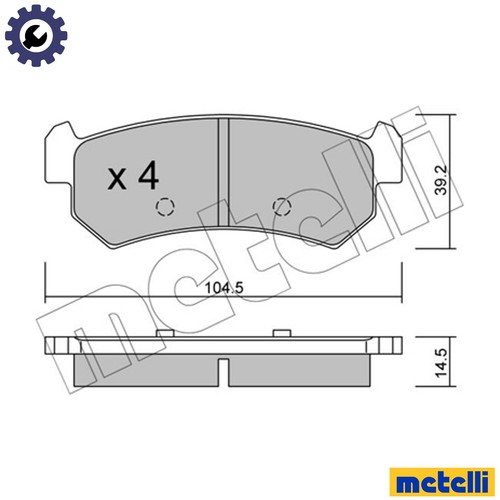 Brake pad set disc - brake,