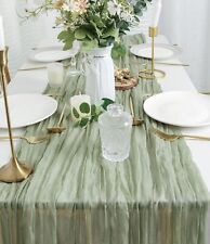 Table Runner Cheesecloth Sage Green All Occasions, Decor, Curtain, 10 Rolls New