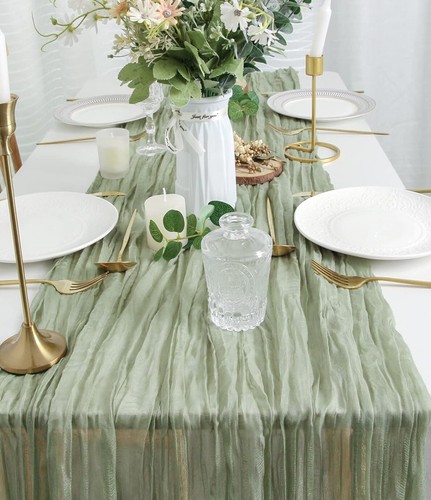 Table runner cheesecloth - table,