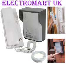 2 WAY 2 WIRE SECURITY DOOR INTERCOM TELEPHONE PHONE SYSTEM IP44 INC 10M CABLE