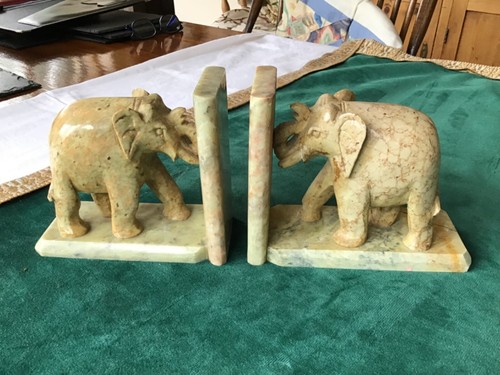 Vintage pair soapstone - vintage,