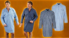 Men's Champion Harrow Nightshirt Brushed 100% Cotton UK Sizes M to 3XL Pyjama
