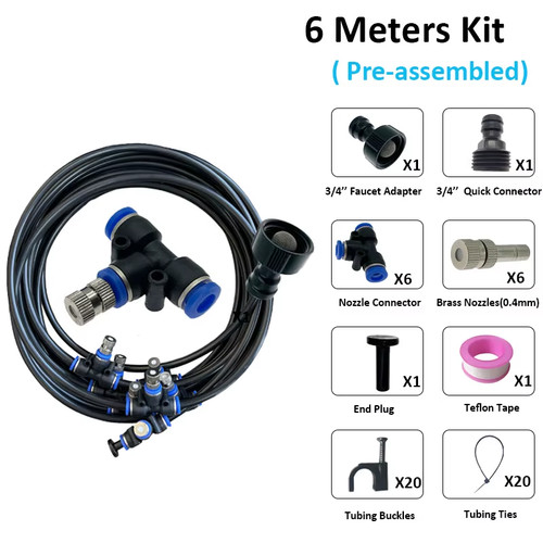 Outdoor misting cooling - misting, system