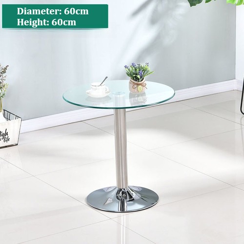 60cm 73cm round glass - round, dining