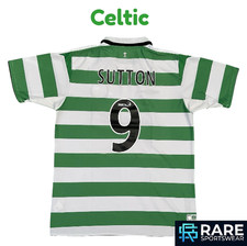 CELTIC 2004-05 HOME FOOTBALL SHIRT LARGE ADULT UMBRO (V GOOD) SUTTON No9