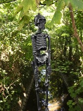 HALLOWEEN HANGING SKELETON DECORATION 18” 46CM PARTY DECORATION PROP LOT