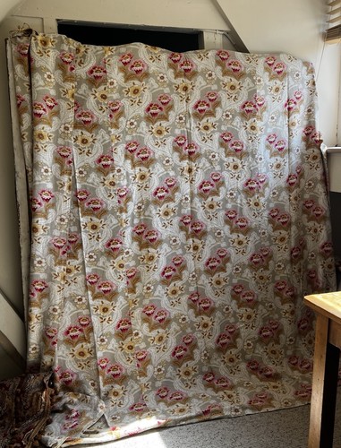 Antique fabric floral cotton - fabric,
