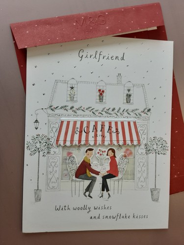 Christmas card girlfriend - christmas,