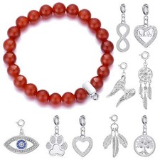 Carnelian gemstone stretch - carnelian,