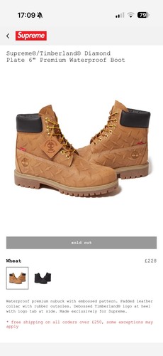 Supreme timberlands diamond - x,