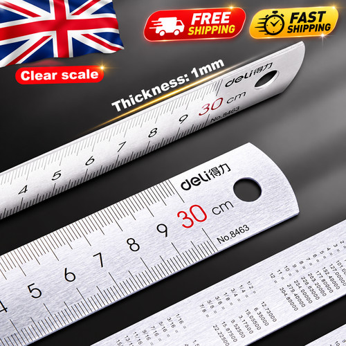 Stainless steel metal ruler - stainless,