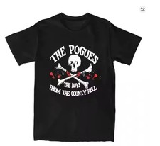 The Pogues Shane MacGowan Black T-Shirt Unisex S-5XL