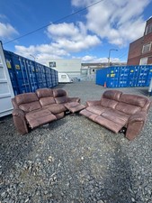 3 + 2 Seater Recliner Brown